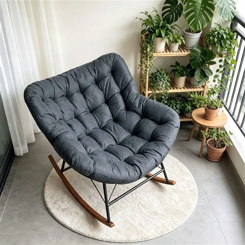 Solid Wood Footrest Rocking Chair（ 35.43