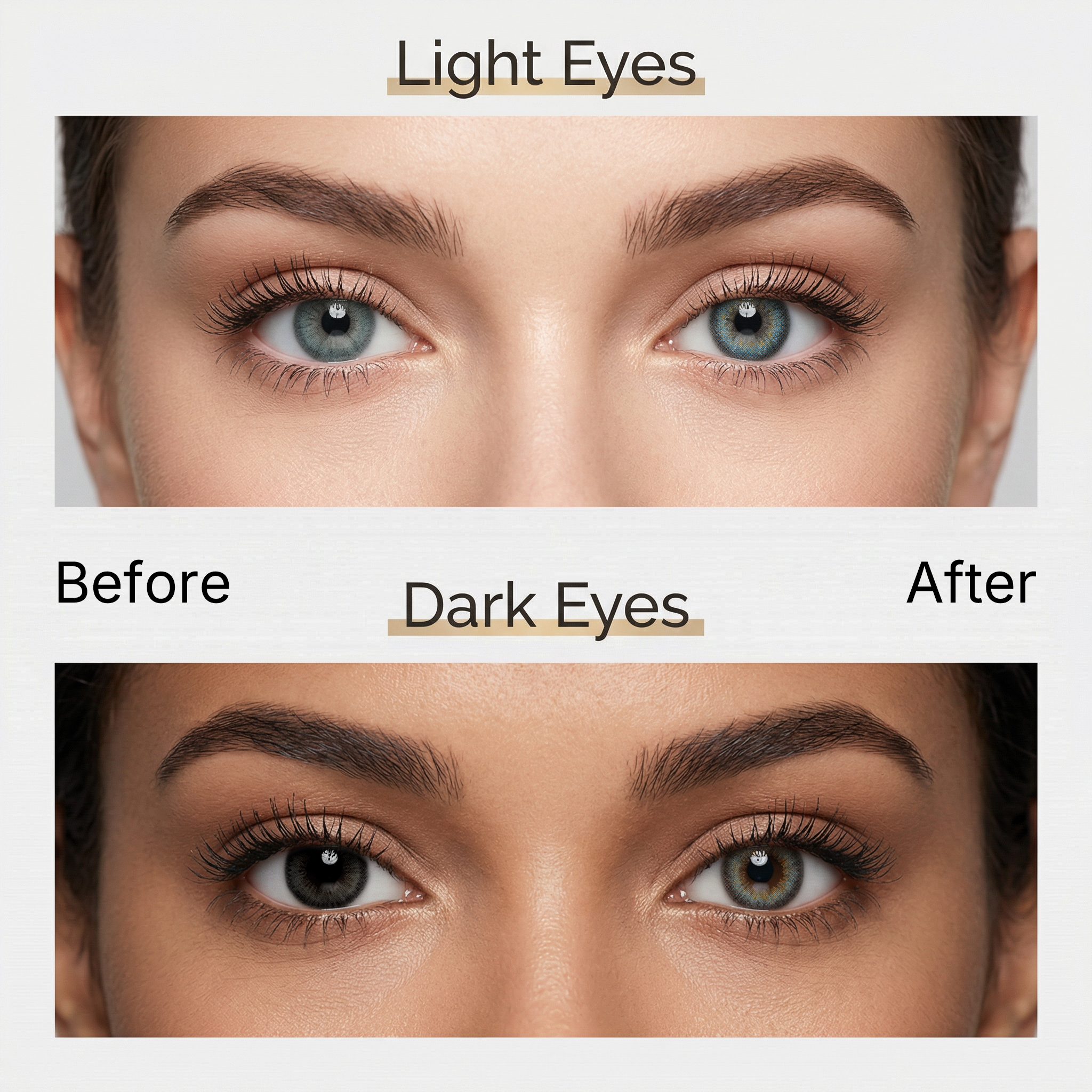 BONVIRO Sky Blue Colored Contact Lenses – Natural Translucent Blue Contacts for Dark Eyes | 6 Months Wear