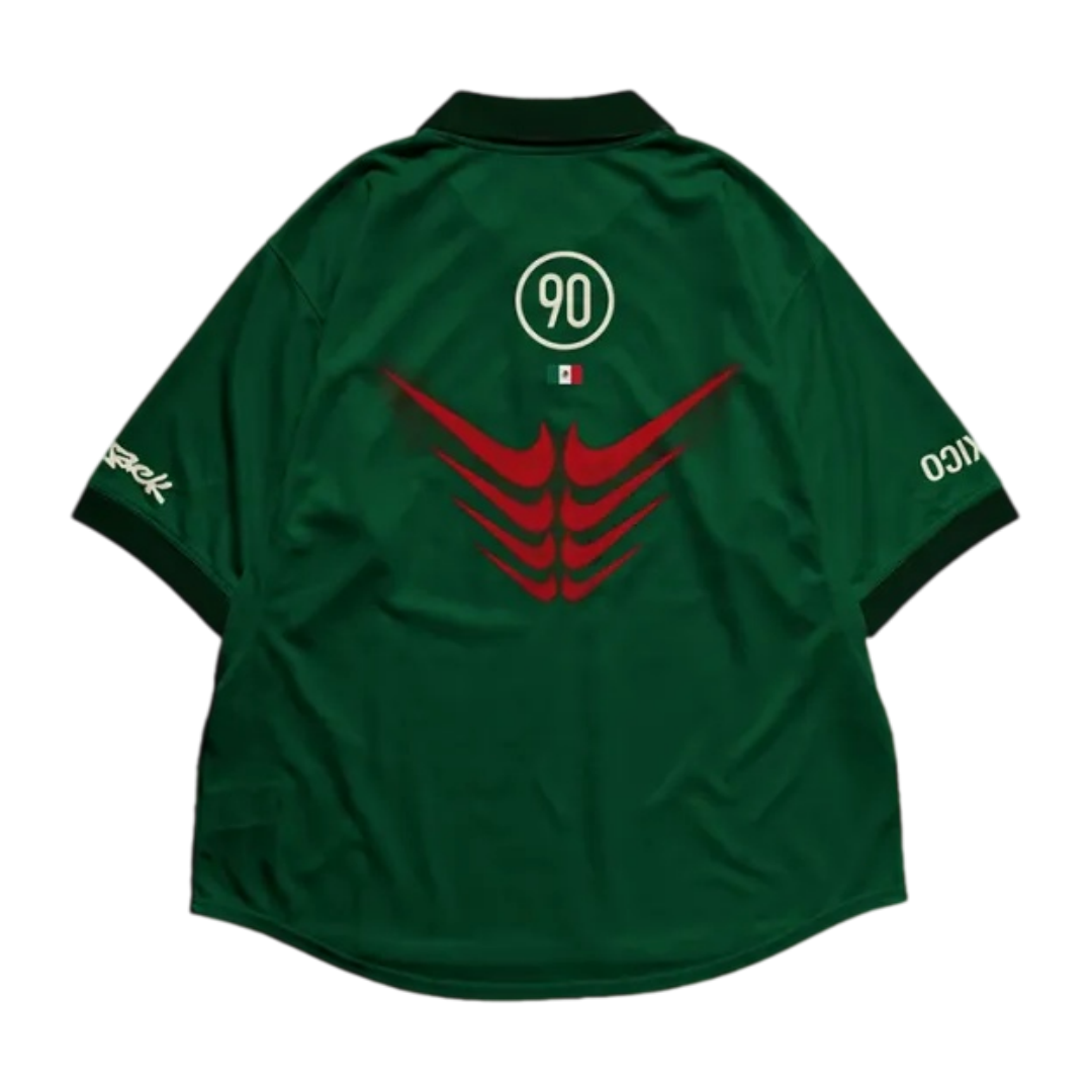 Travis Scott Cactus Jack x Nike Mexico Total 90 Retro Jersey Green