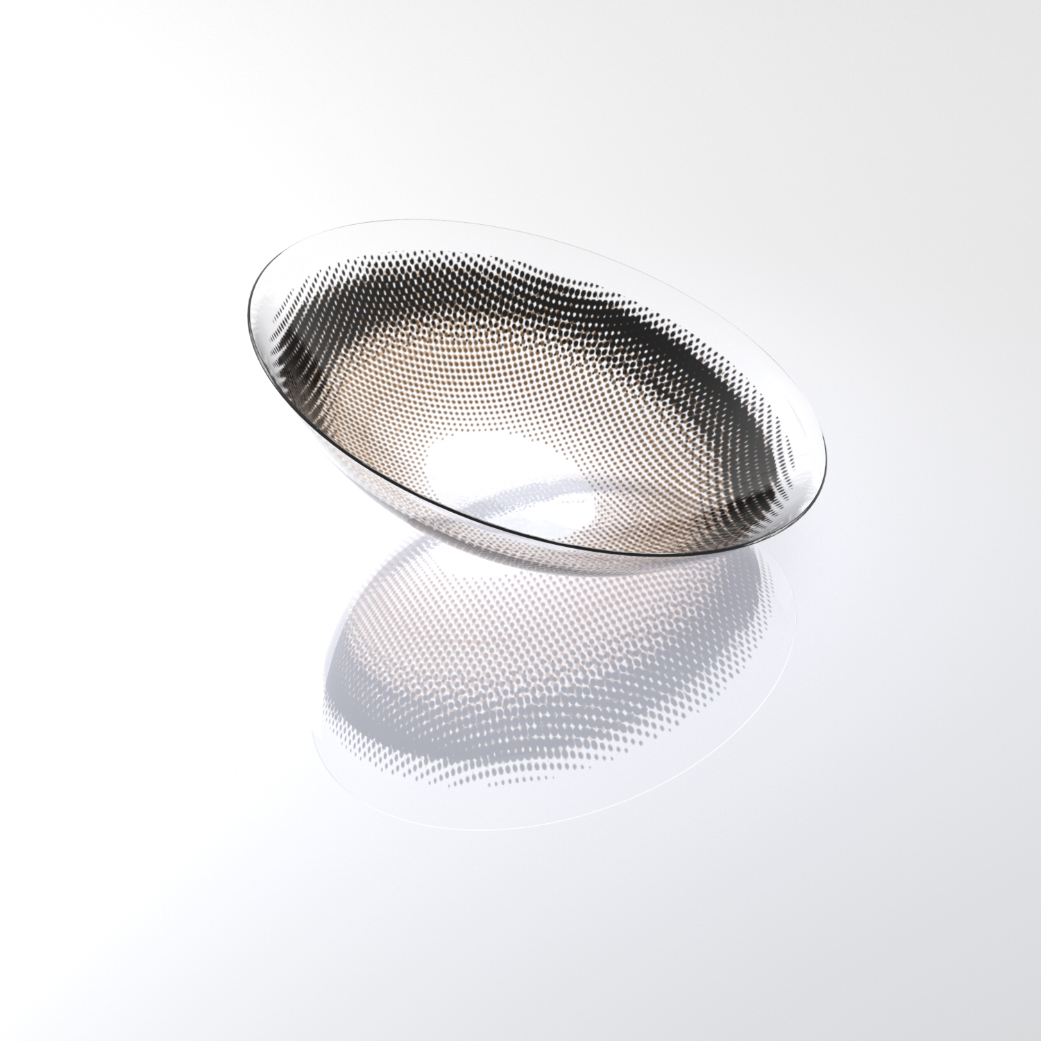 BONVIRO Halo Beige Dotted Colored Contact Lenses | Soft Neutral Eye Glow, 6 Months Wear