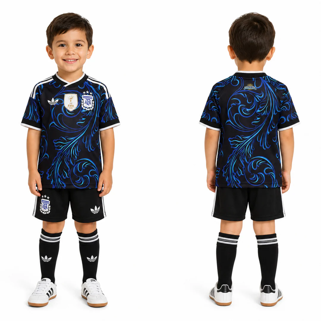 Kid's Argentina Away Kit World Cup 2026