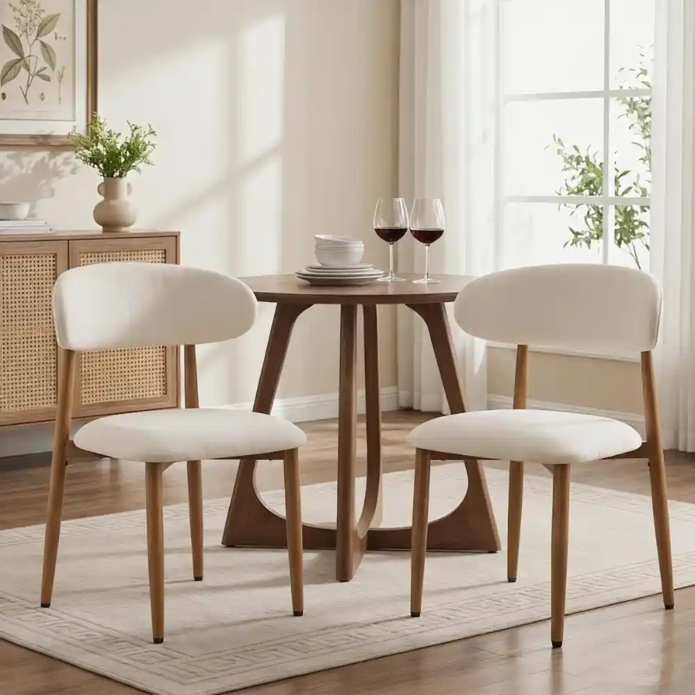 Why I'm Obsessed With This Linen Solid Wood Dining Chair (And You Will Be Too)