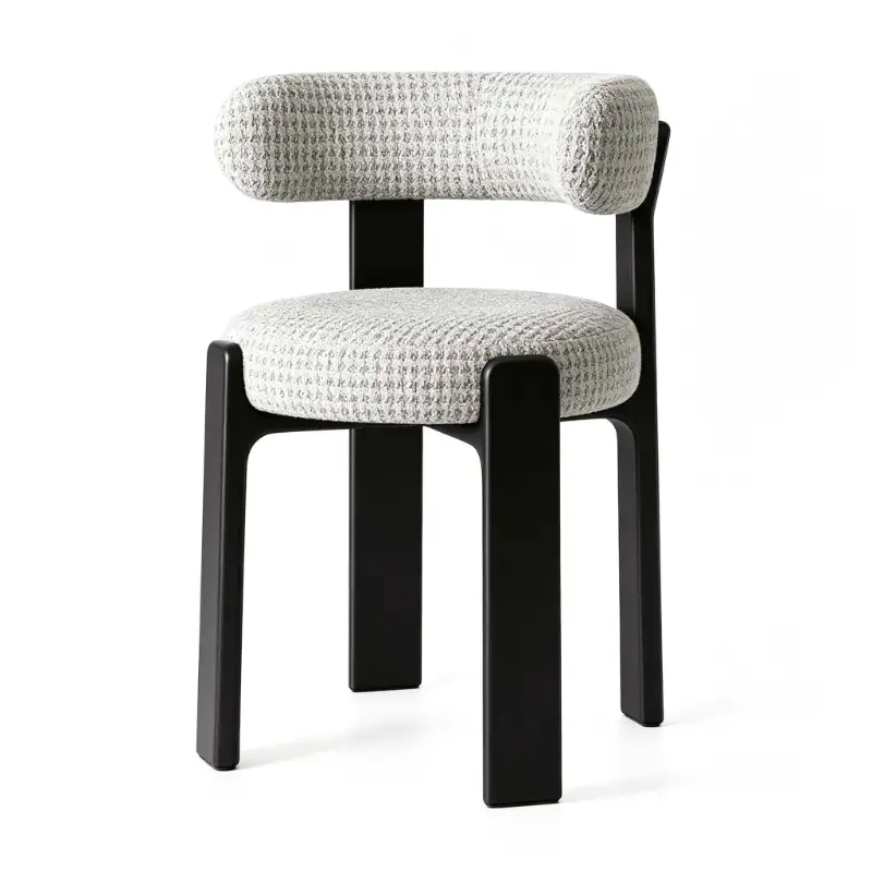 Heavy fabric dining chair