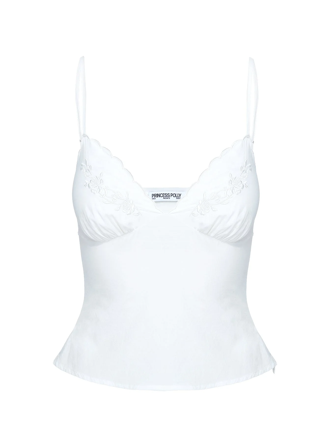 Aruba Embroidered Cami White