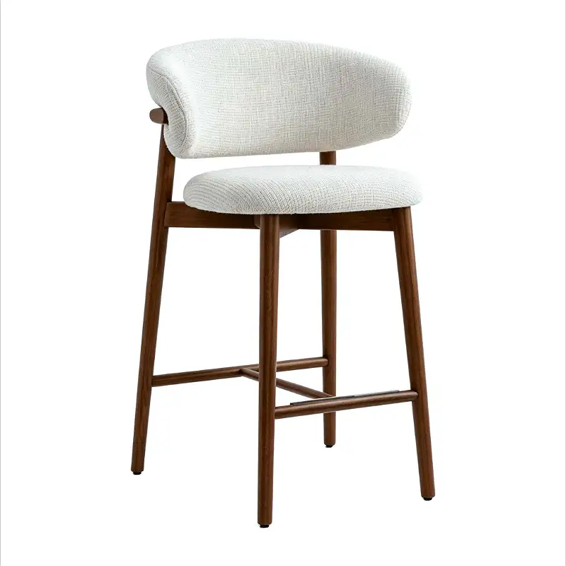 Solid Wood Linen Bar Chair