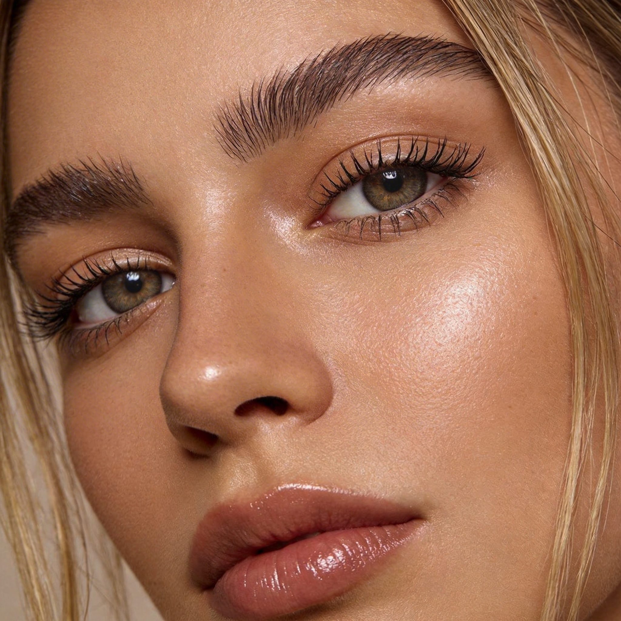 BONVIRO Soft Tea Brown Colored Contacts – Golden Hazel Blend for Dark Eyes | 6 Months Wear