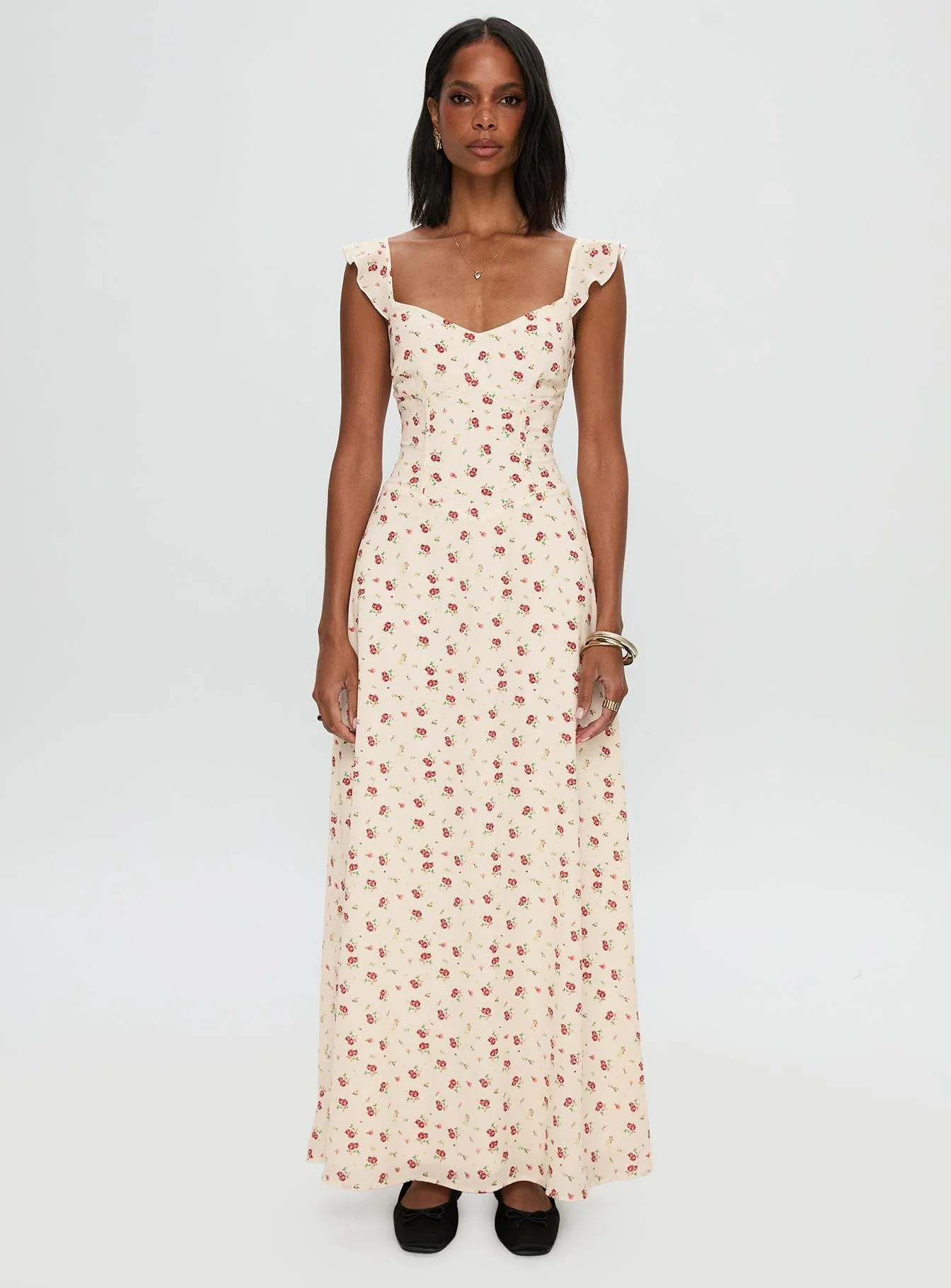 Maryana Maxi Dress Cream / Multi