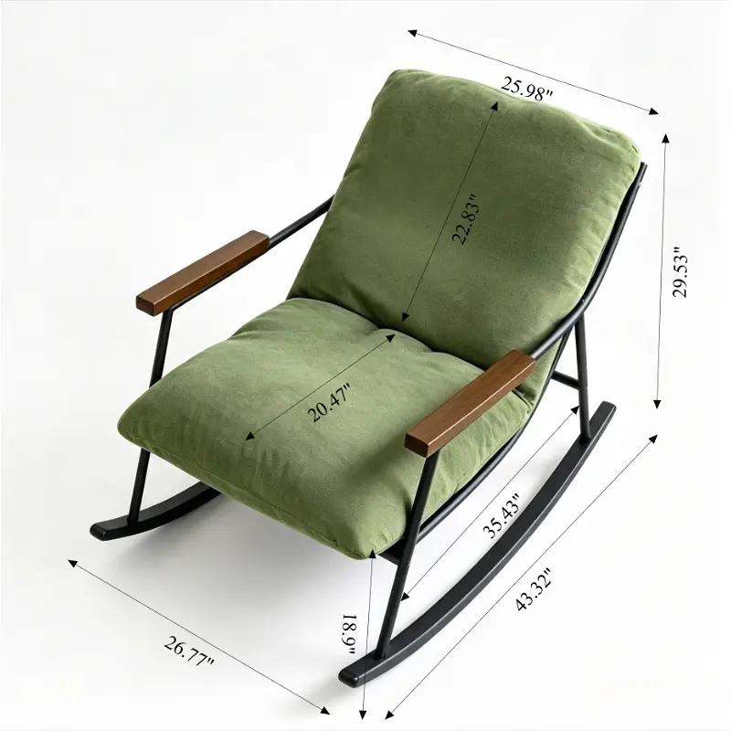 Corduroy rocking chair(43.32