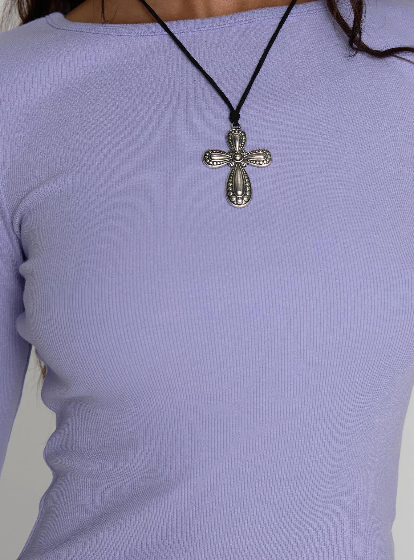 Elaia 3/4 Sleeve Top Purple