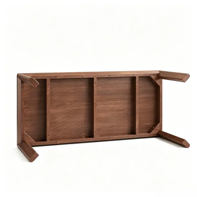 Rectangular walnut dining table（62.99-78.74