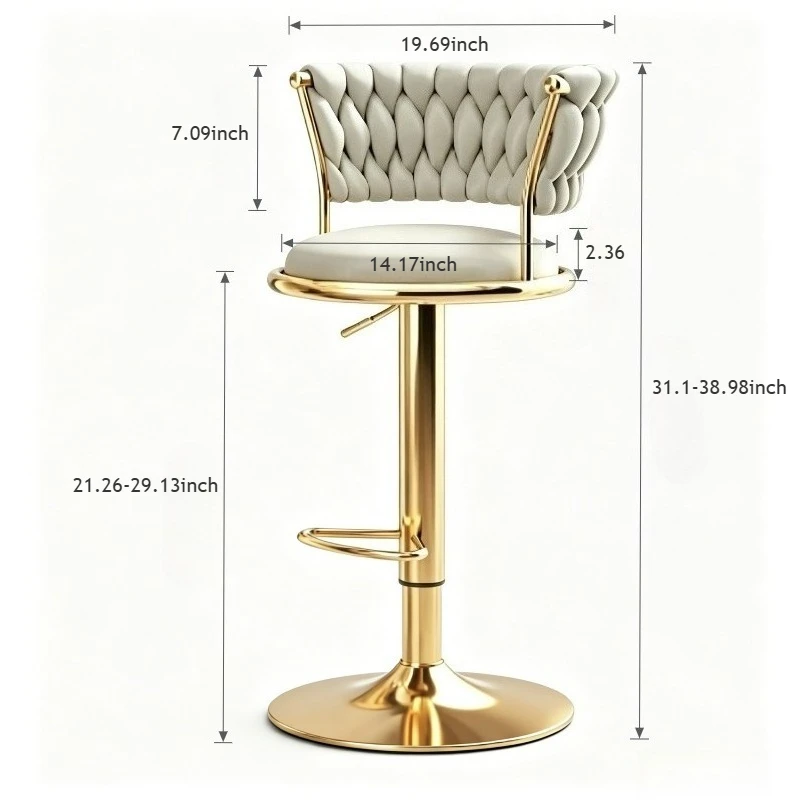 velvet bar chair