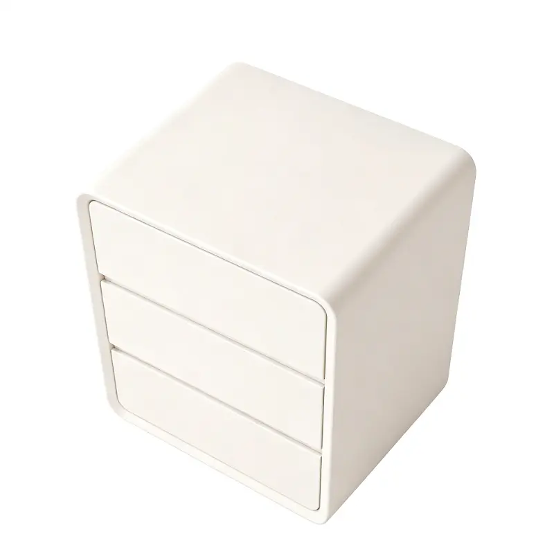Leather solid wood nightstand( 21.65