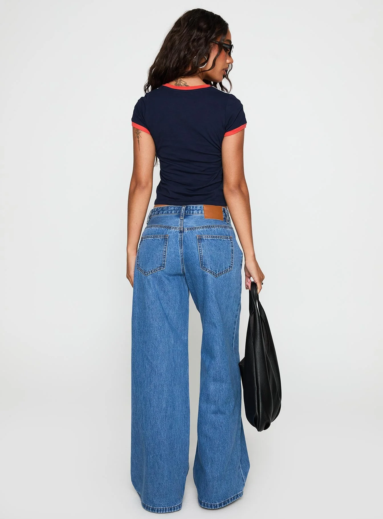 Supercut Pleat Jean Mid Blue