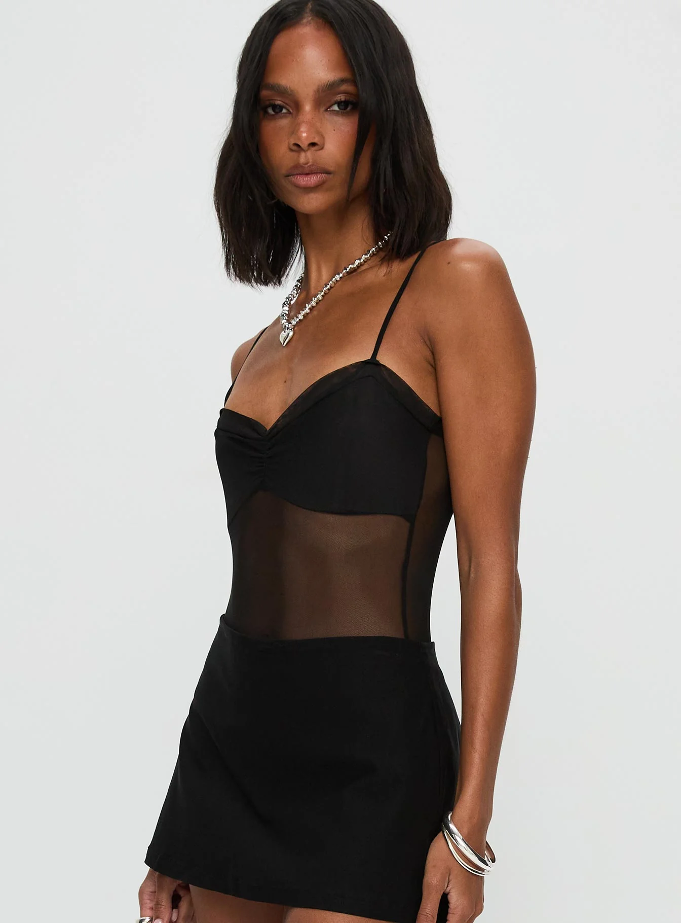 In The Club Bodysuit Black