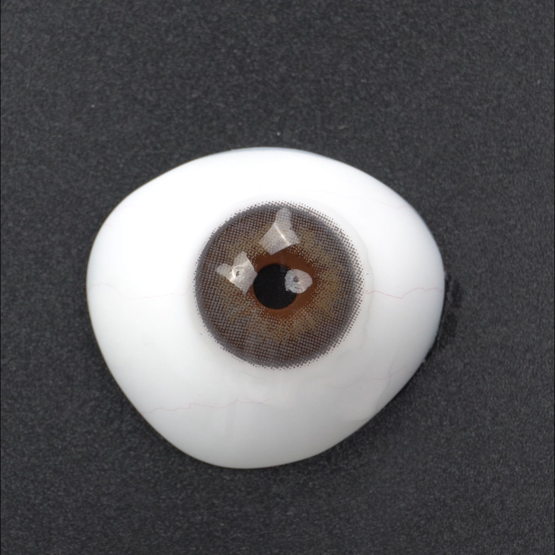 BONVIRO Misty Slate Colored Contacts – Cool Gray Hazel Blend for Dark Eyes | 6 Months Wear