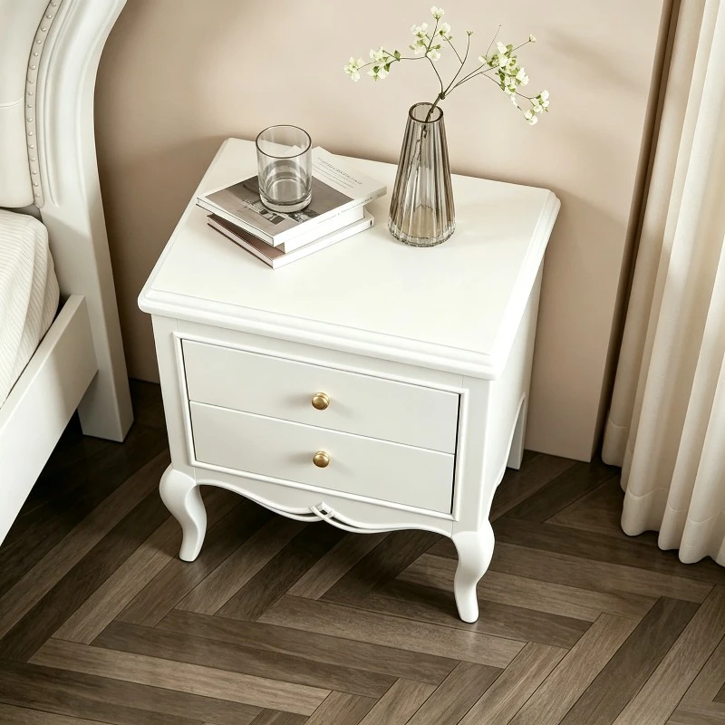 Carved Solid Wood Nightstand(21.65