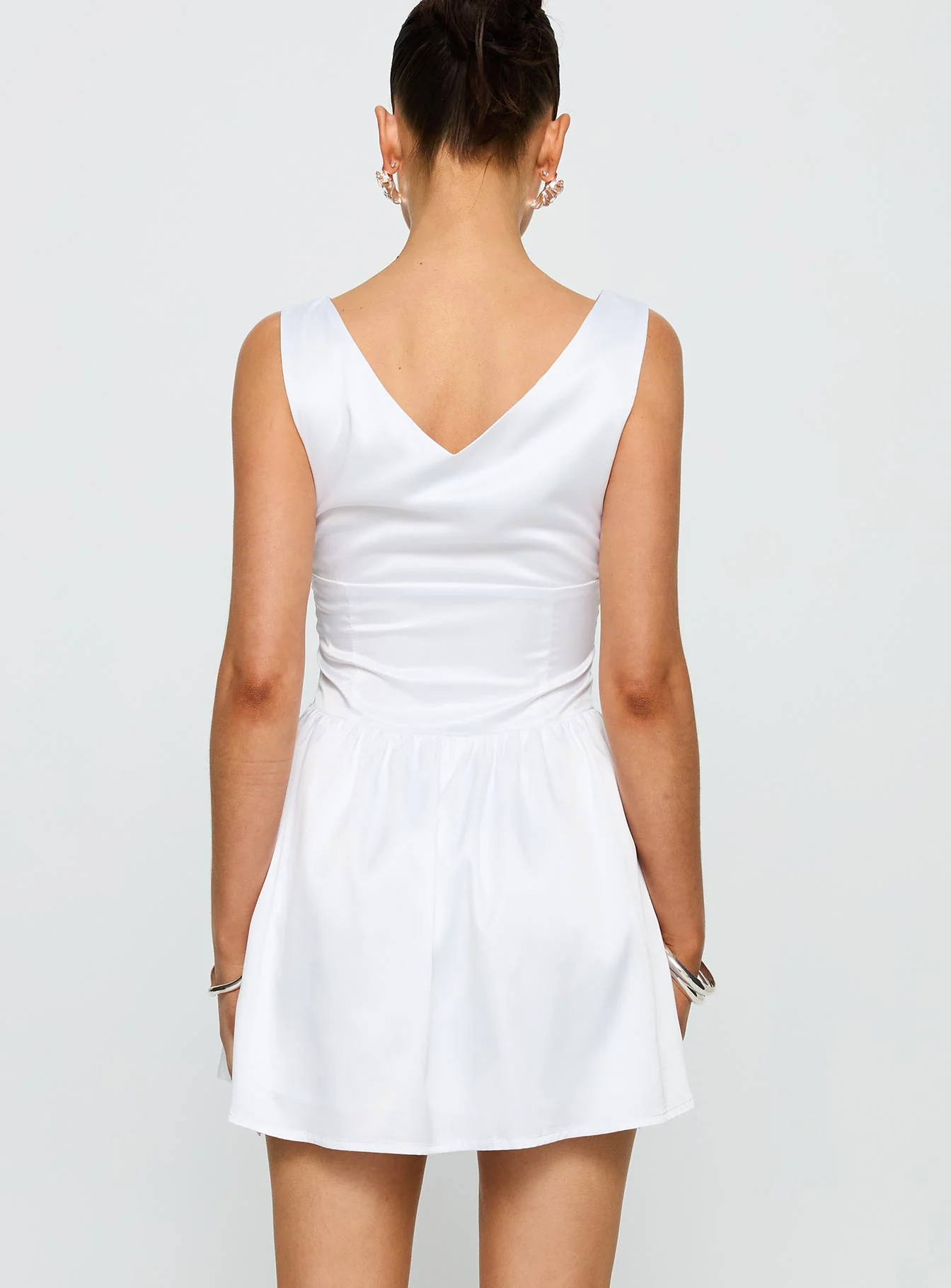 Soul Shining Mini Dress White