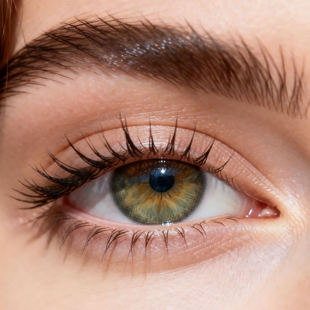 BONVIRO Jade Dew Colored Contacts – Soft Green Lenses for Dark Eyes | 6 Months Wear