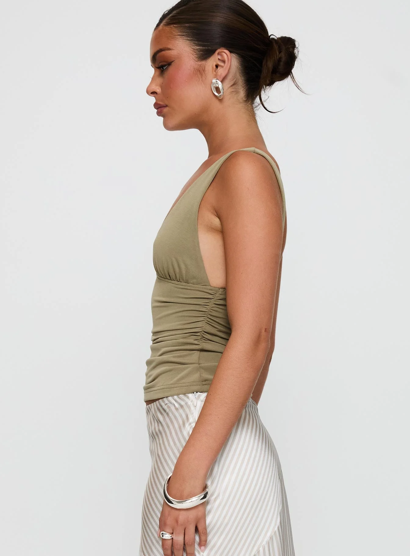 Sublime Ruched Top Green