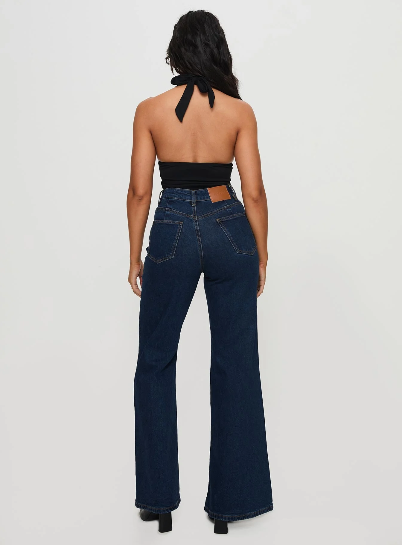 Thearlie High Flare Jean Dark Wash