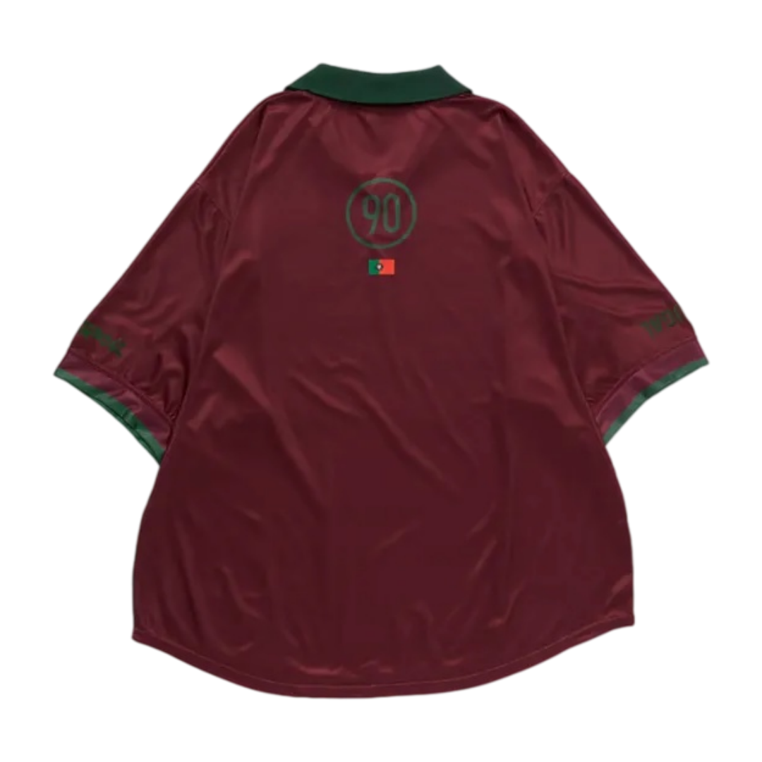 Travis Scott Cactus Jack x Nike Portugal Total 90 Retro Jersey Burgundy