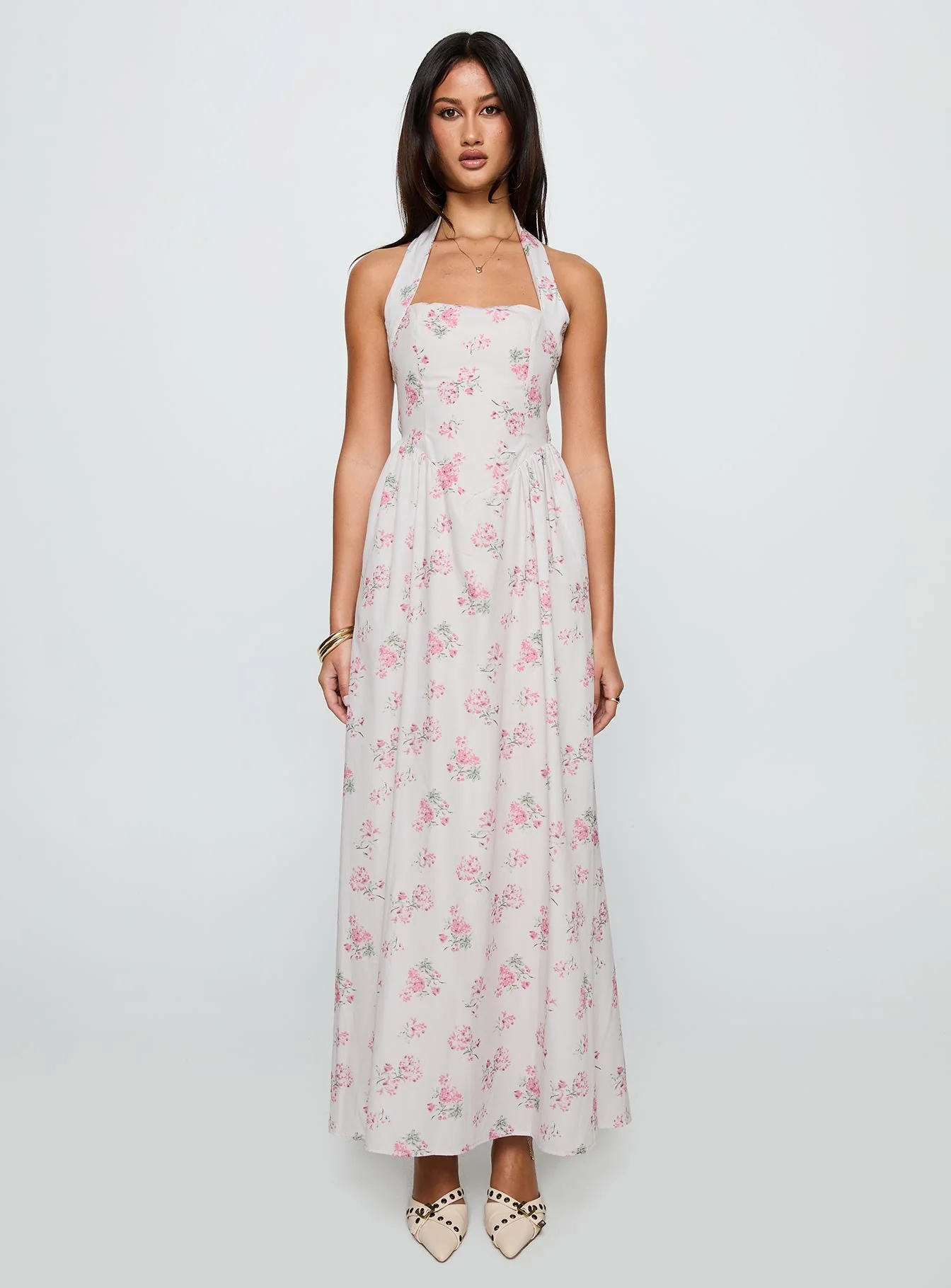 Sunfields Halter Maxi Dress Multi