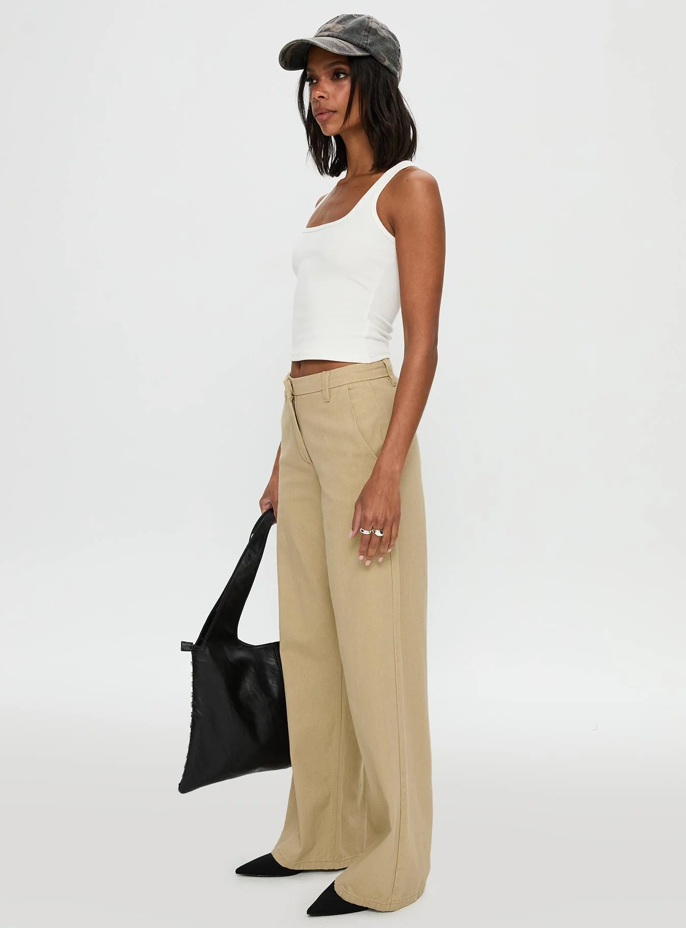 Latitude Wide Leg Pant Beige