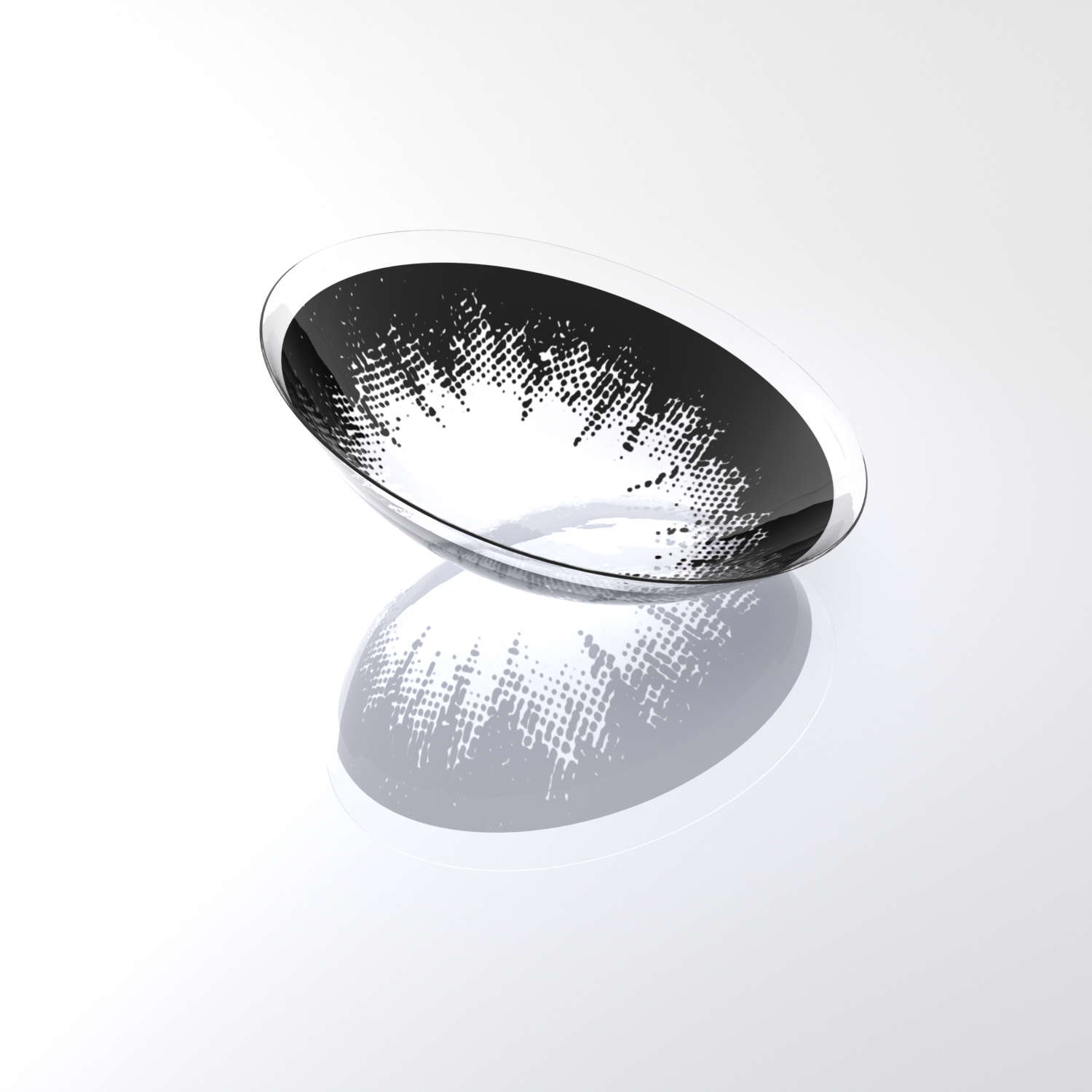 BONVIRO Noir Spark Black Colored Contact Lenses | Subtle Sparkle Black Design | 6 Months Wear