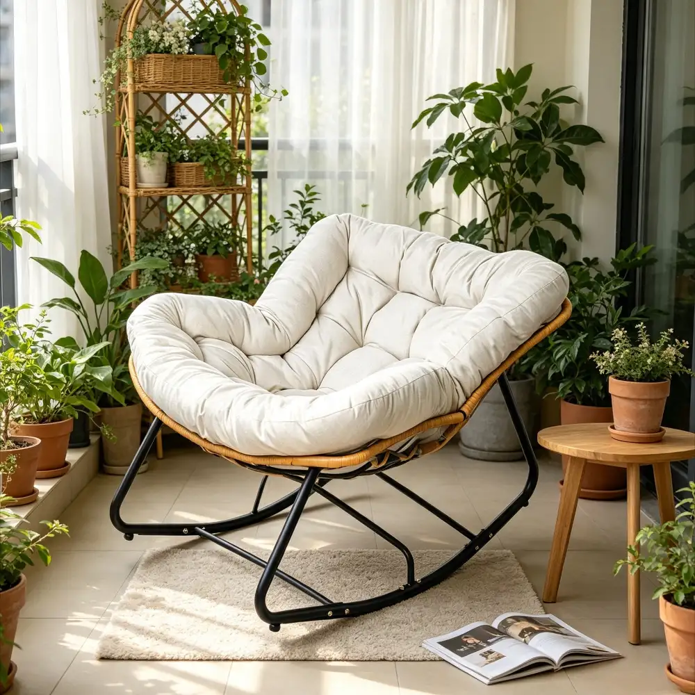 Why Ergonomic Rattan Rocking Chairs Are a Must-Have Relaxation Piece？