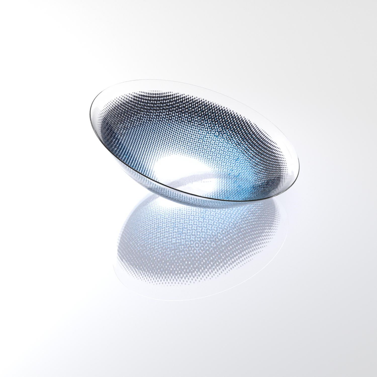 BONVIRO Ocean Mist Blue Colored Contact Lenses | Soft Ocean Blue Tone | 6 Months Wear