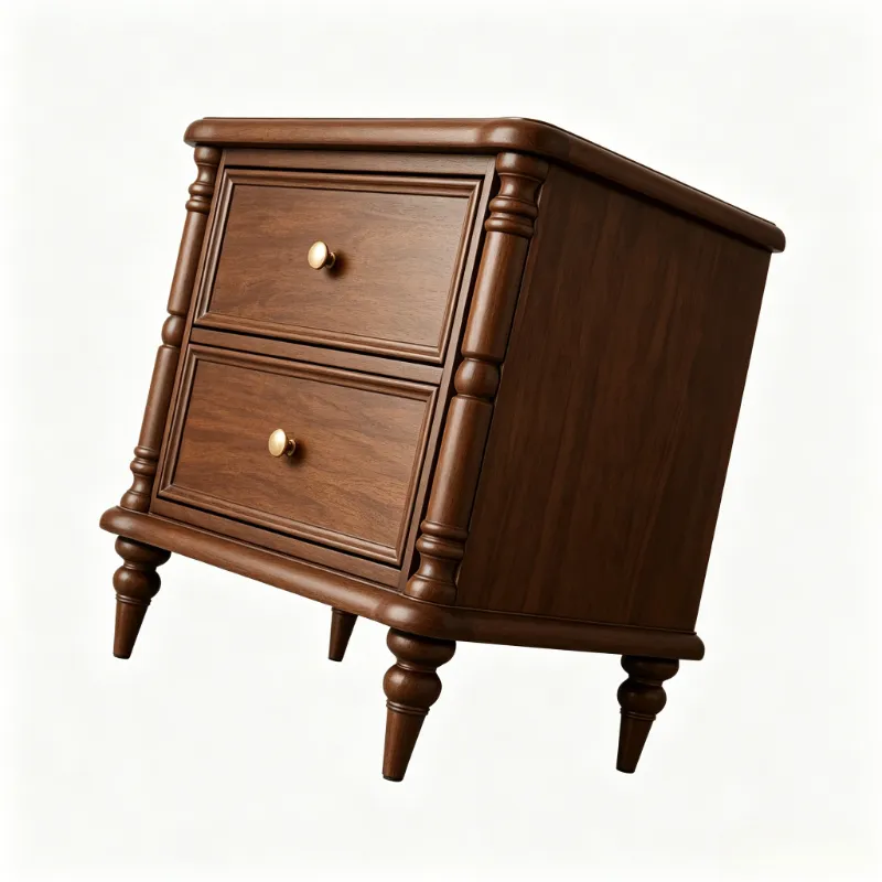 Carved panel bedside table(19.69