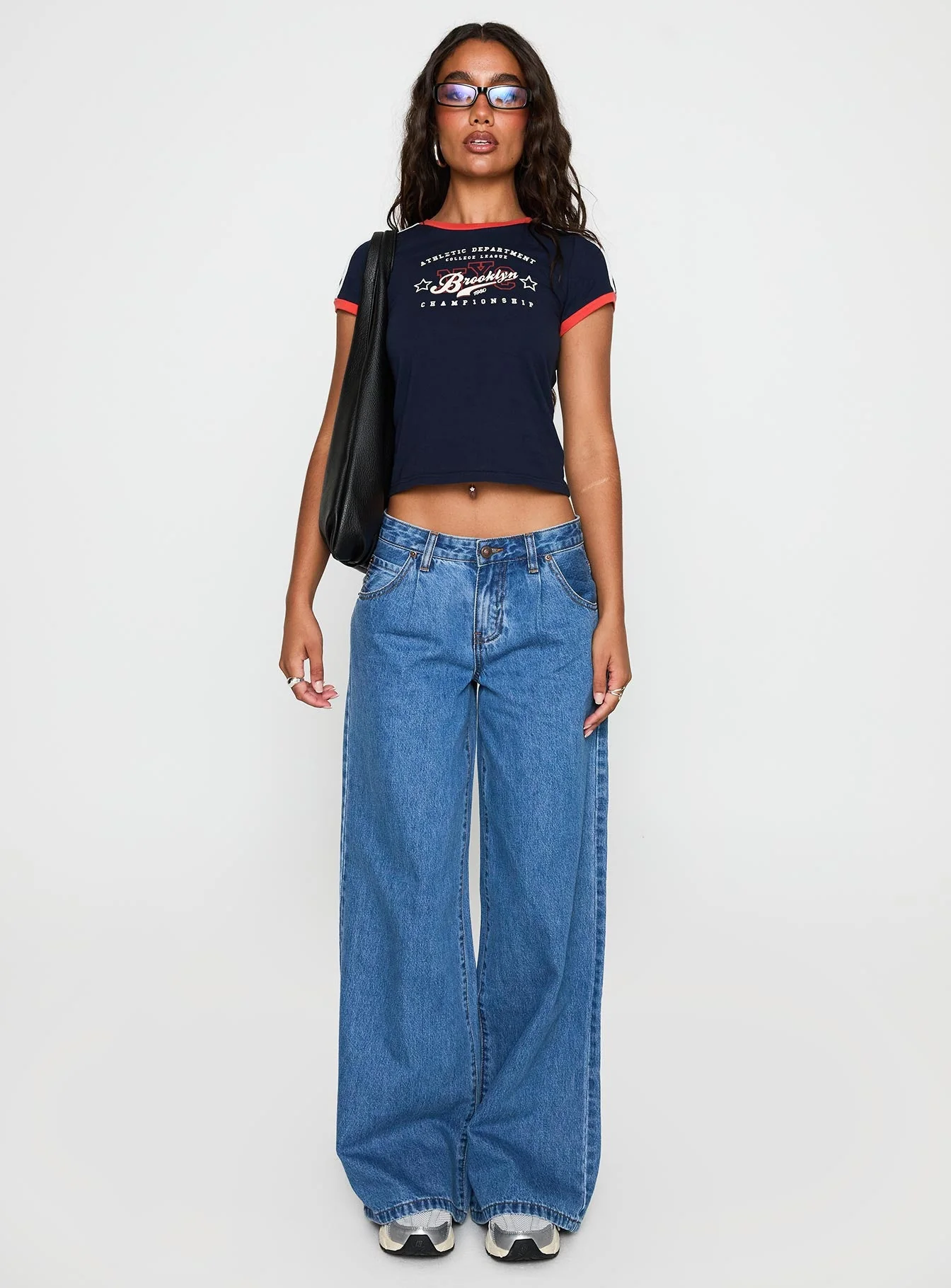 Supercut Pleat Jean Mid Blue