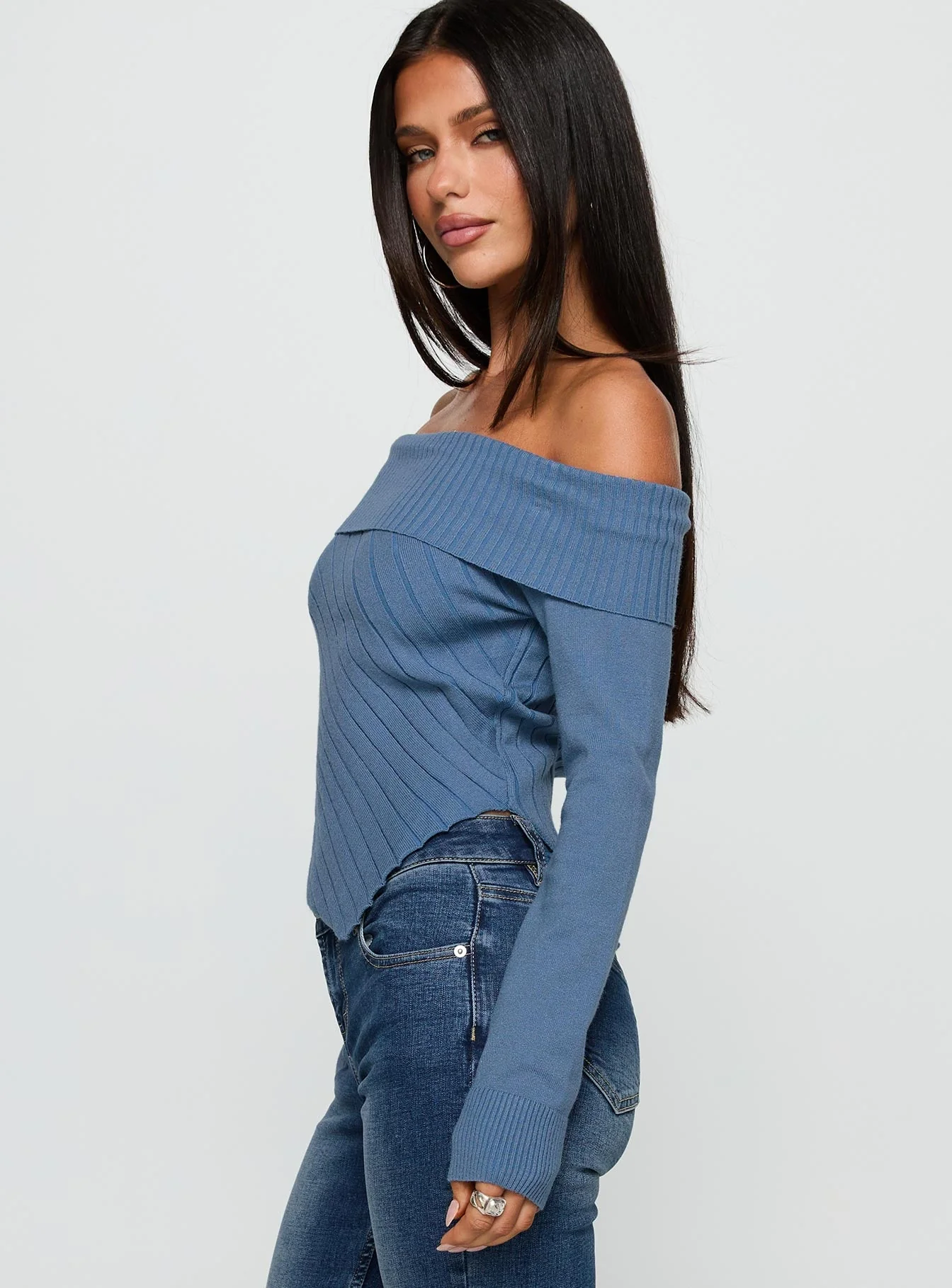 Brisa Long Sleeve Top Blue