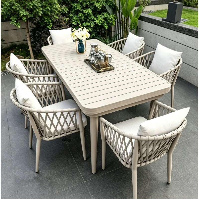 Handwoven Rope Outdoor Chair