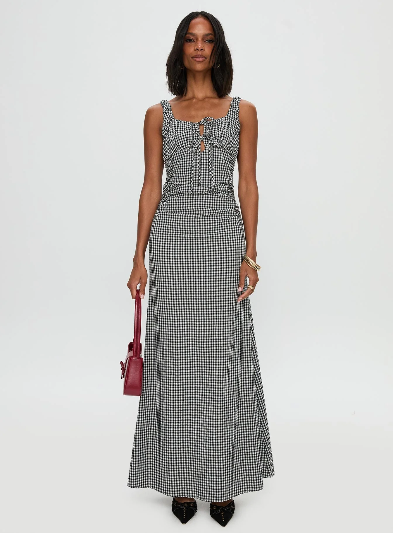 Roundtrip Maxi Dress Black / White