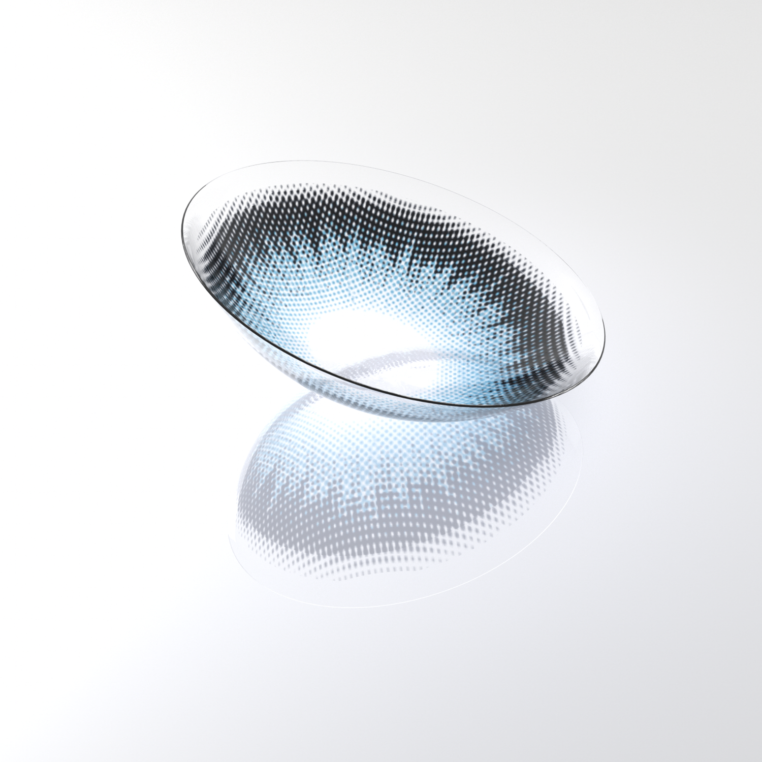BONVIRO Mist Grey Dotted Colored Contact Lenses – Natural Grey Contacts for Dark Eyes | 6 Months Wear