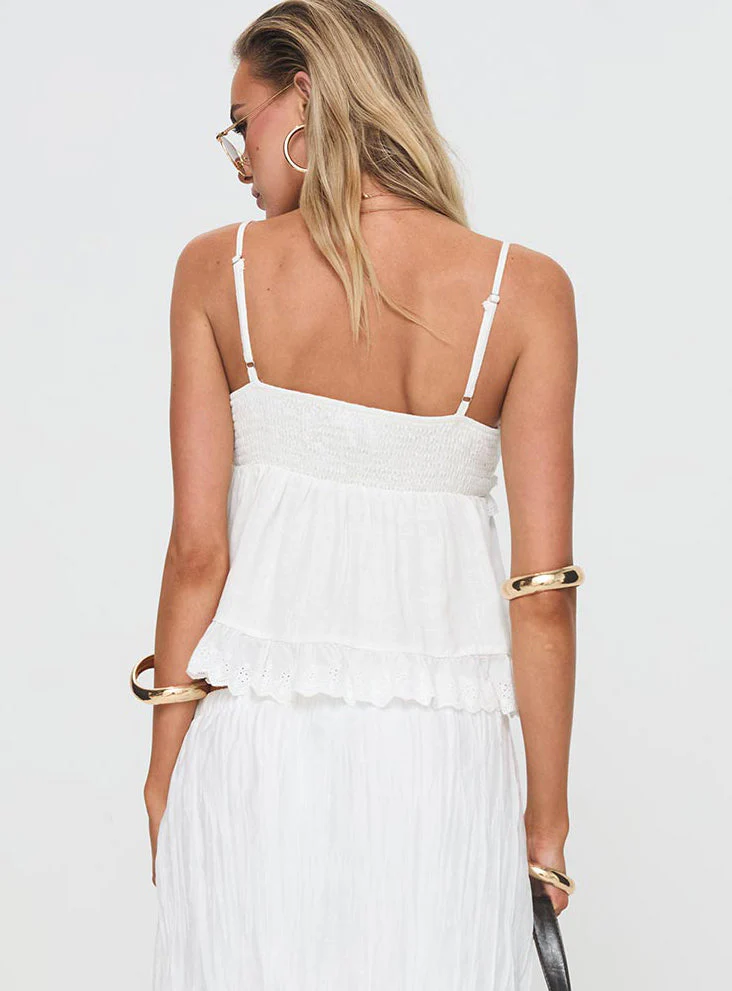 To Ones Liking Top White
