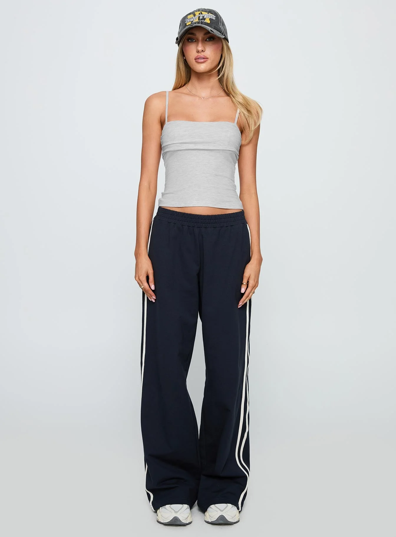 Race My Mind Top Grey Marle