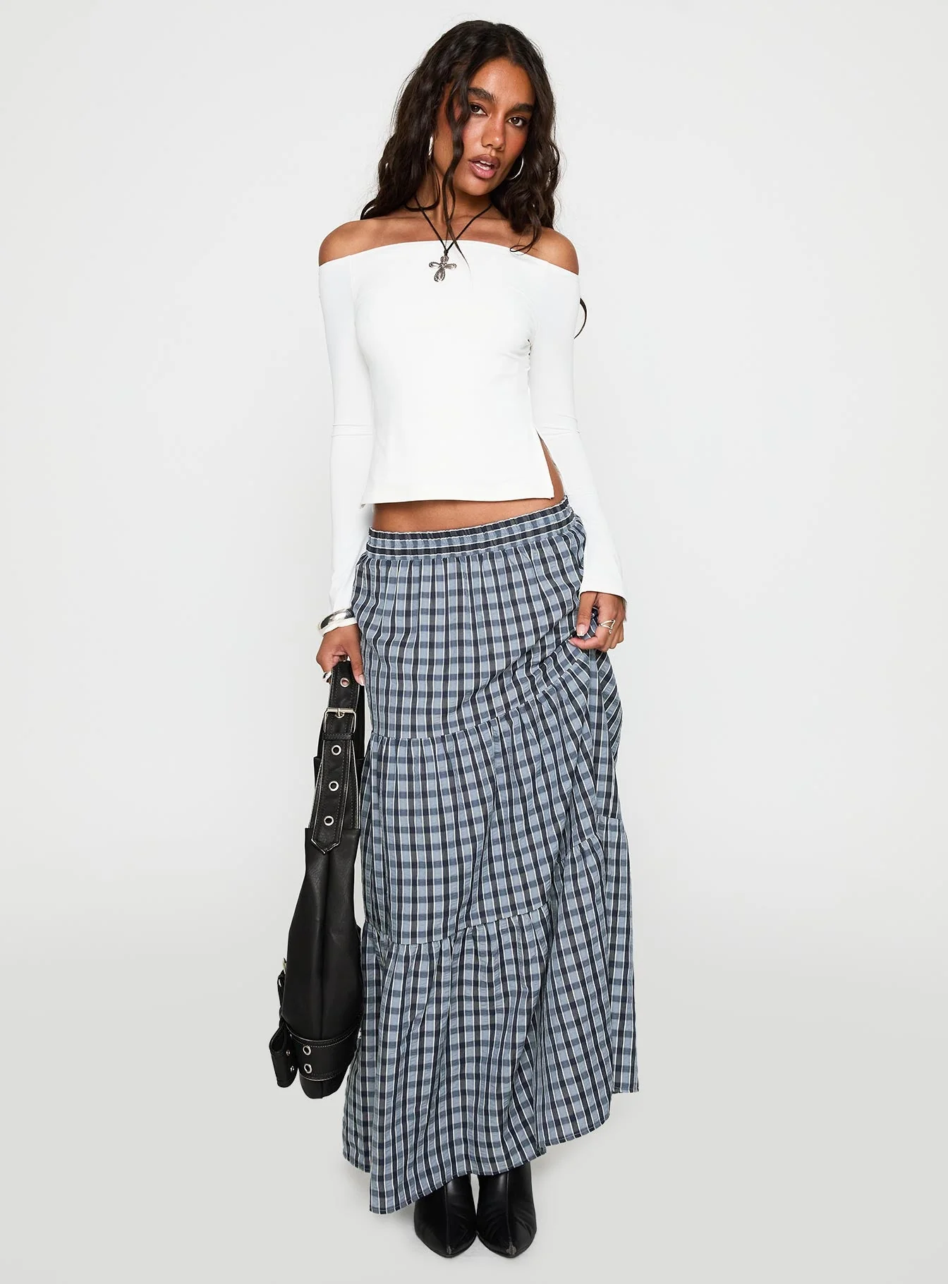Maestro Off The Shoulder Top White