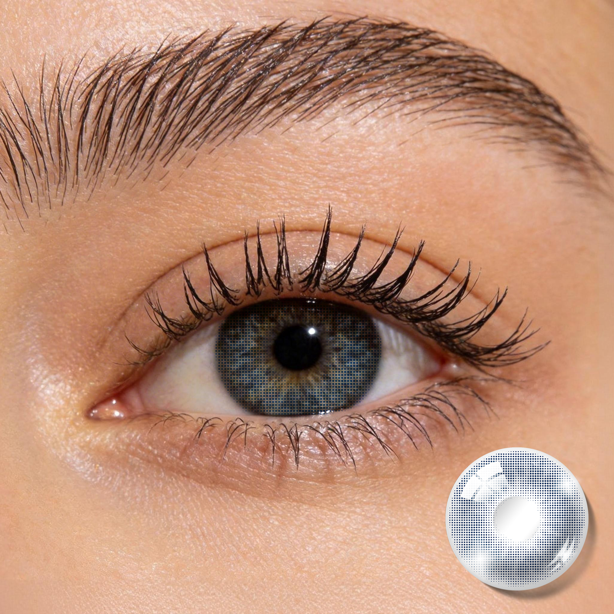 BONVIRO Blue Black Colored Contact Lenses – Deep Cool Black with Blue Undertones | 1-Year Yearly Lenses