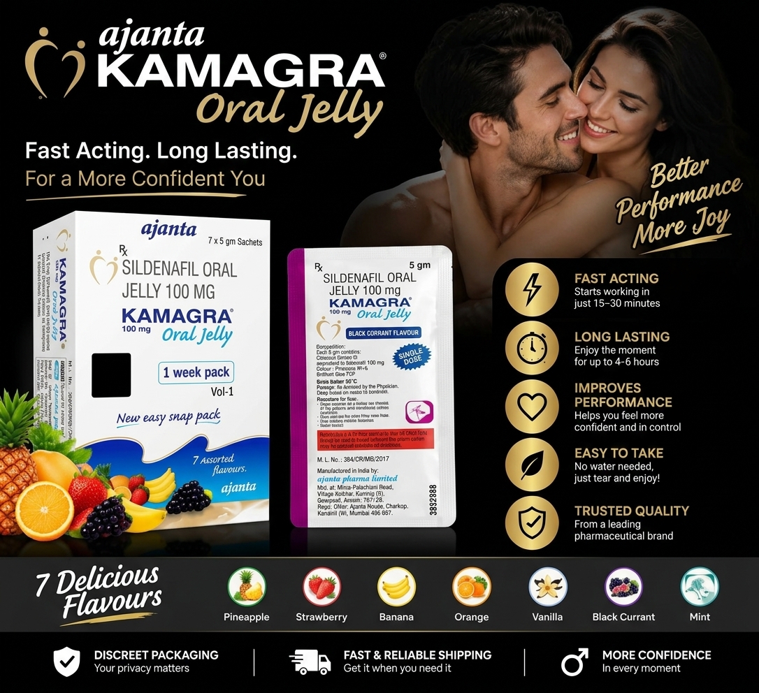 Kamagra Oral Jelly US 100mg – 14 Sachets (2 x 7 Pack)