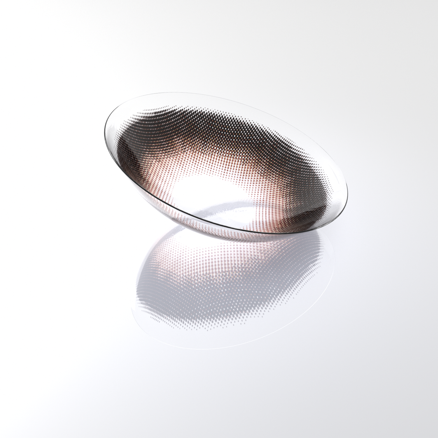 Caramel Brown Grid Pattern Colored Contacts | Soft Everyday Glam, 6 Months Wear