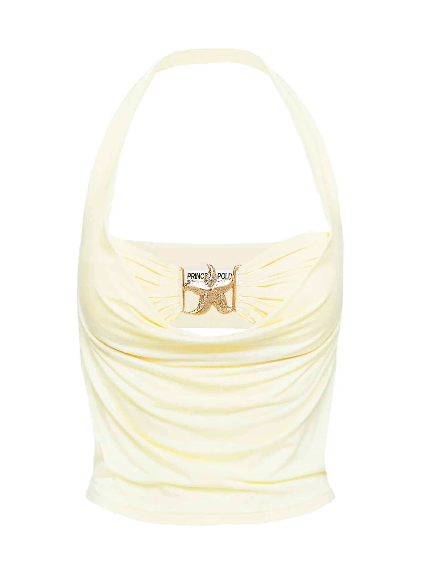 Money Talks Star Detail Top Yellow