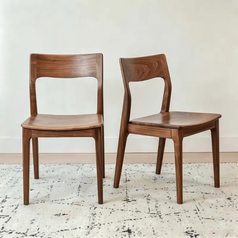 Solid wood dining chair