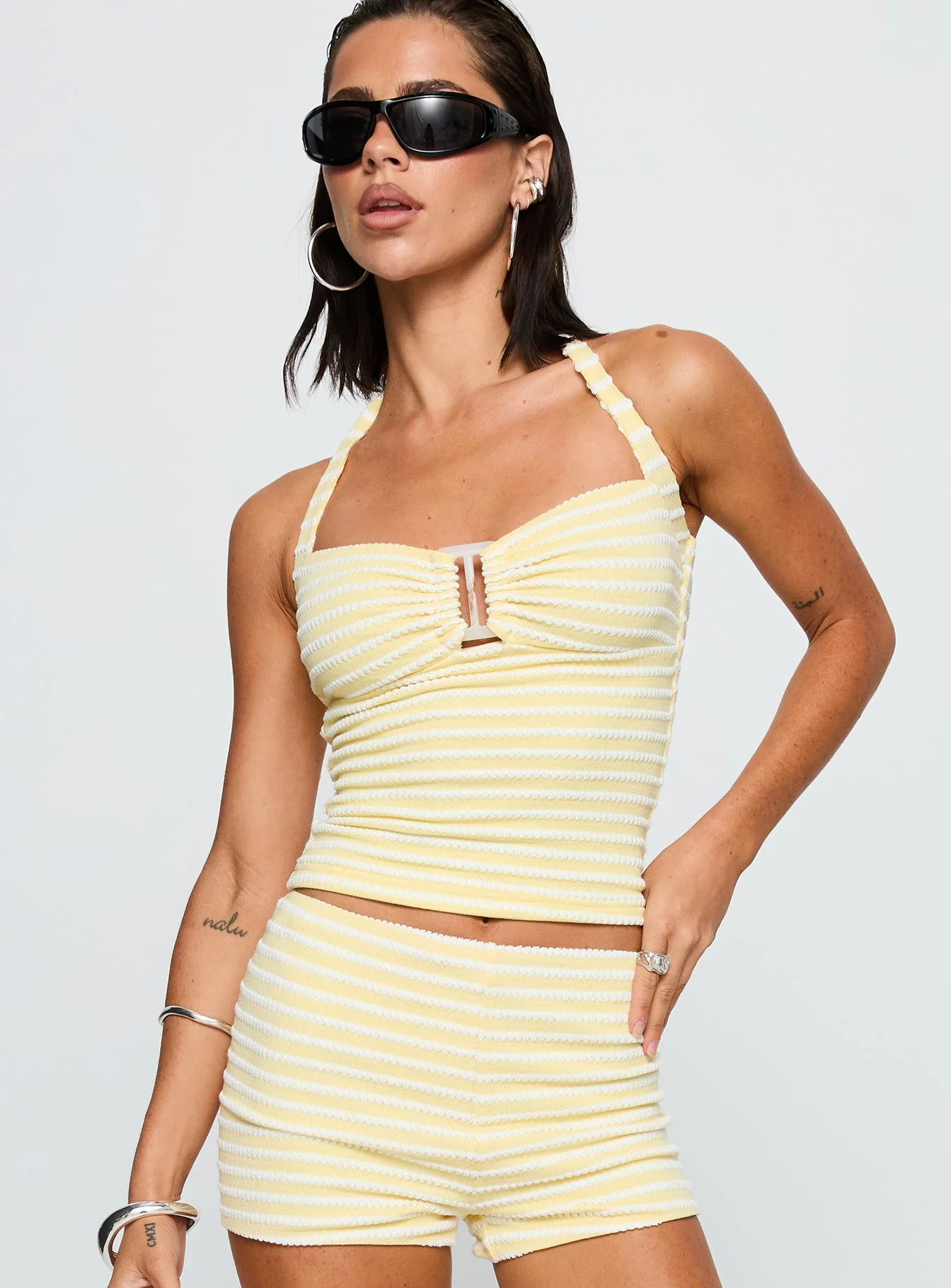Dreaming Of Me Top Yellow Stripe