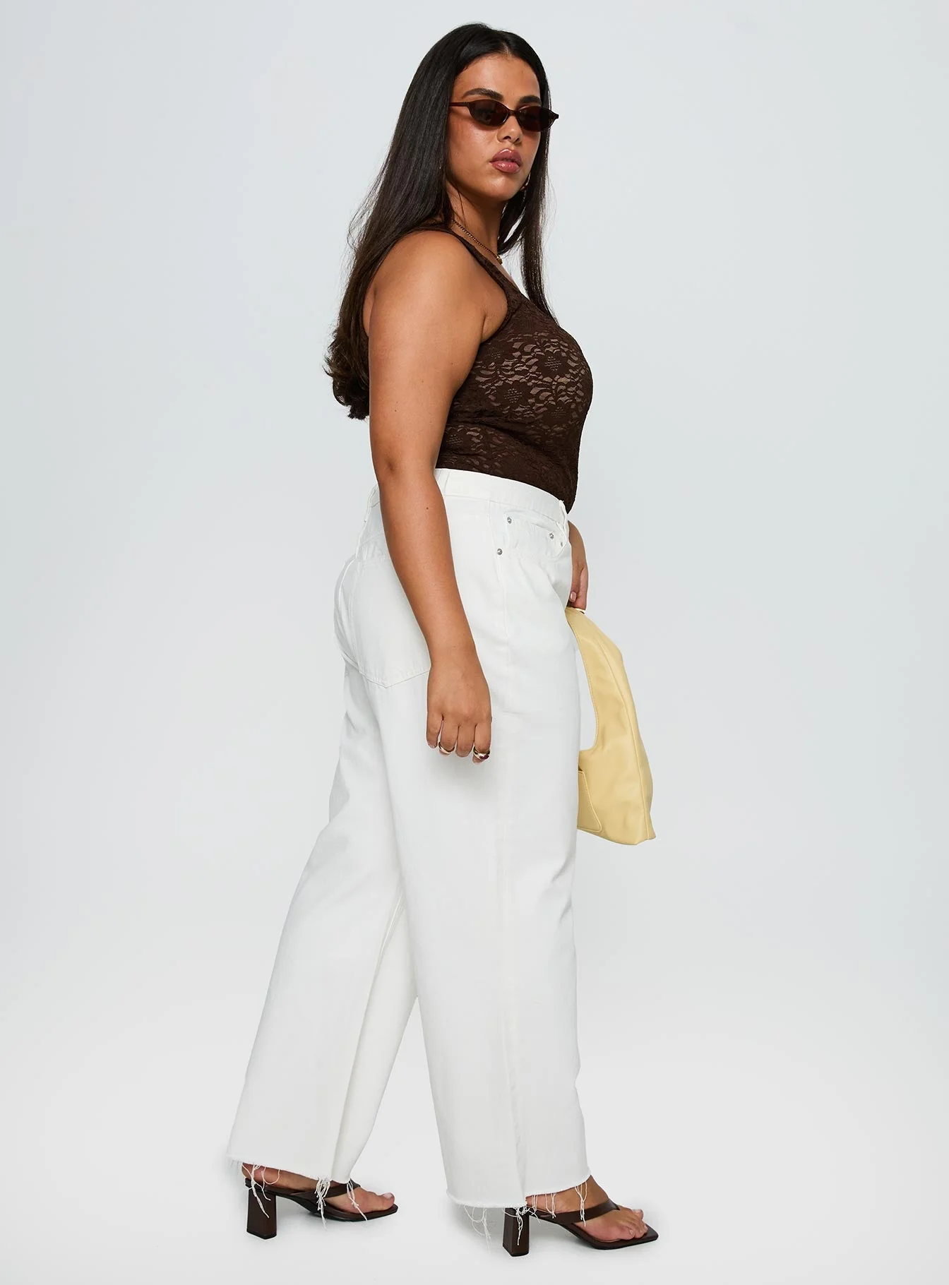 Fawcett Jeans White Curve