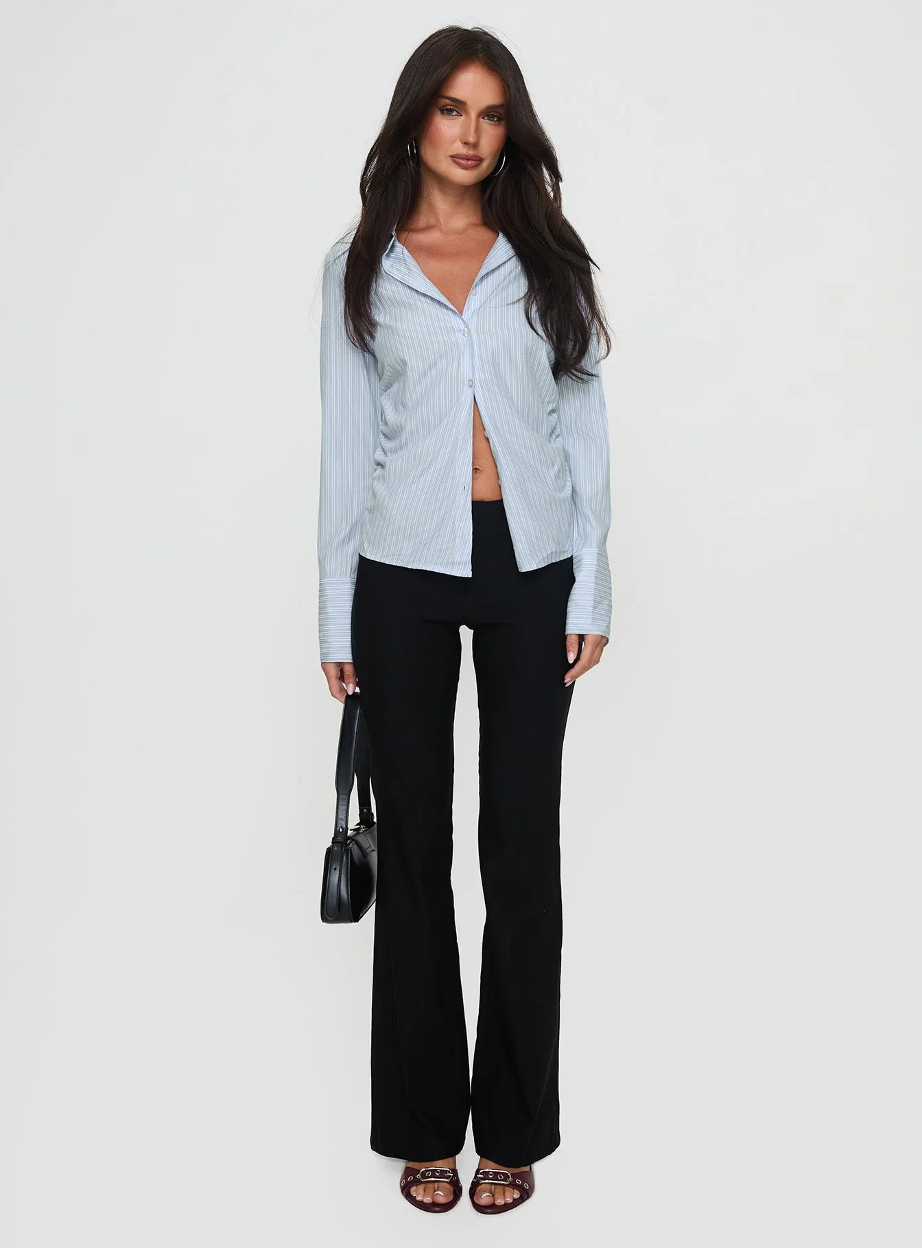 Rush Hour Long Sleeve Top Blue Stripe
