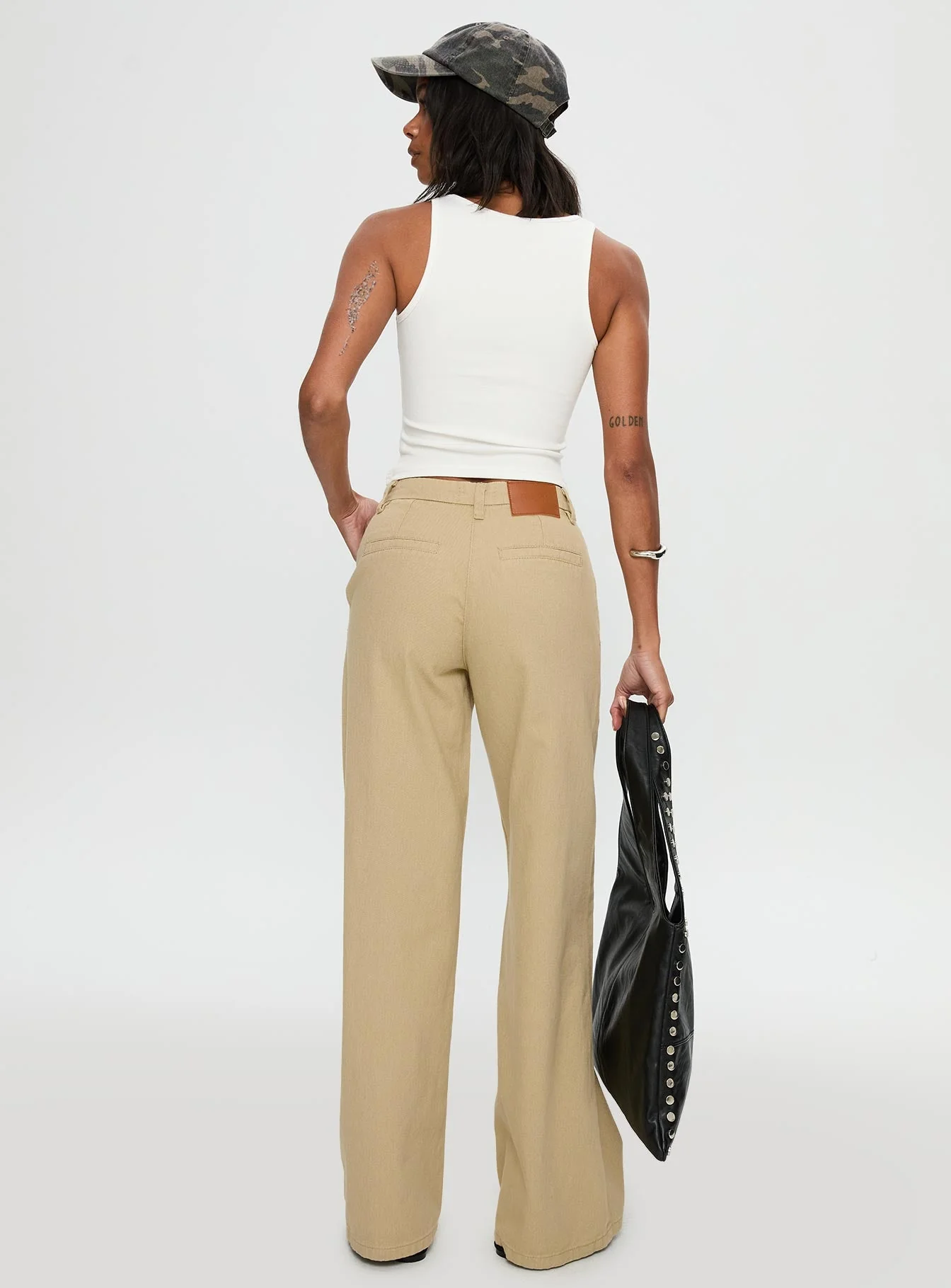 Latitude Wide Leg Pant Beige