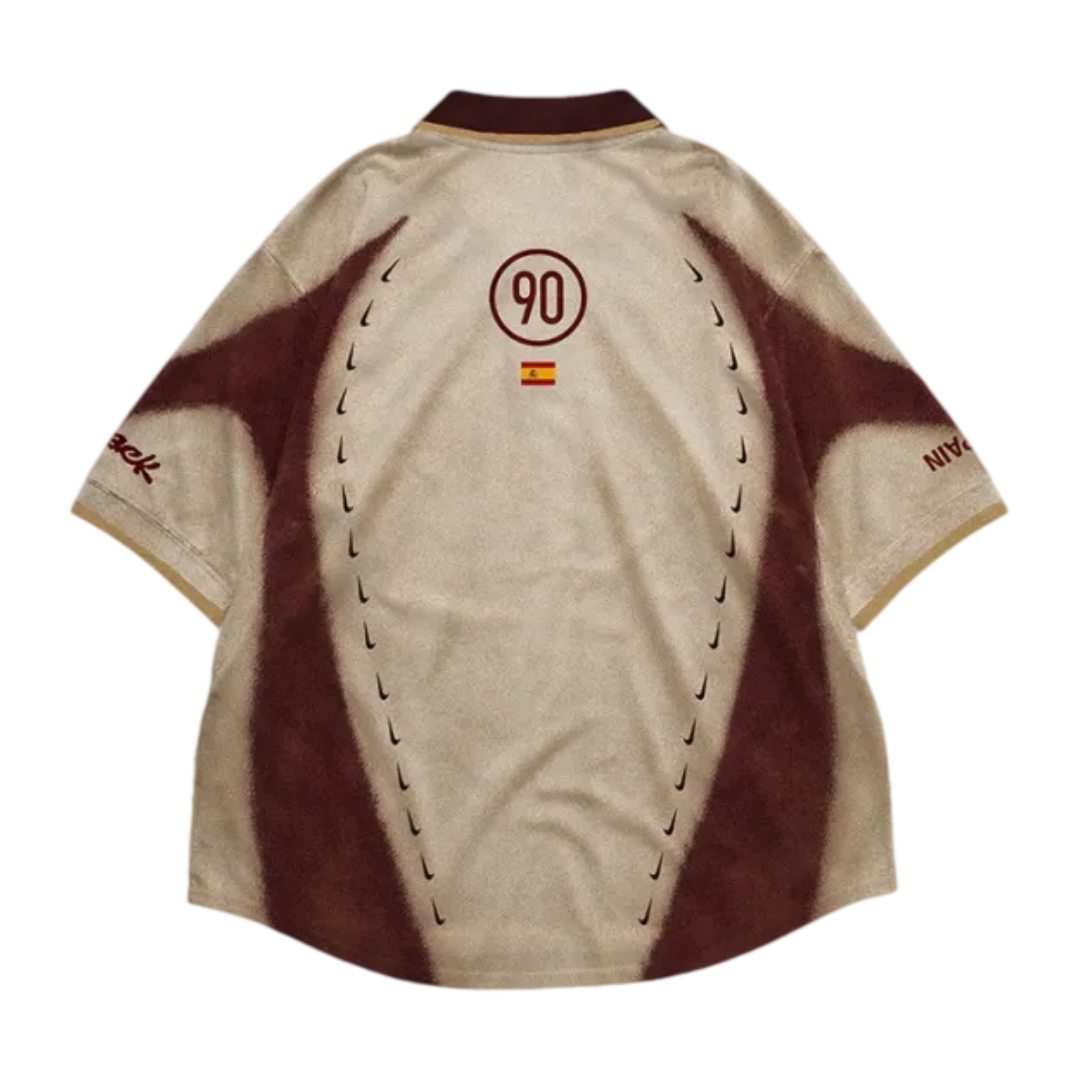 Travis Scott Cactus Jack x Nike Spain Total 90 Retro Jersey Beige