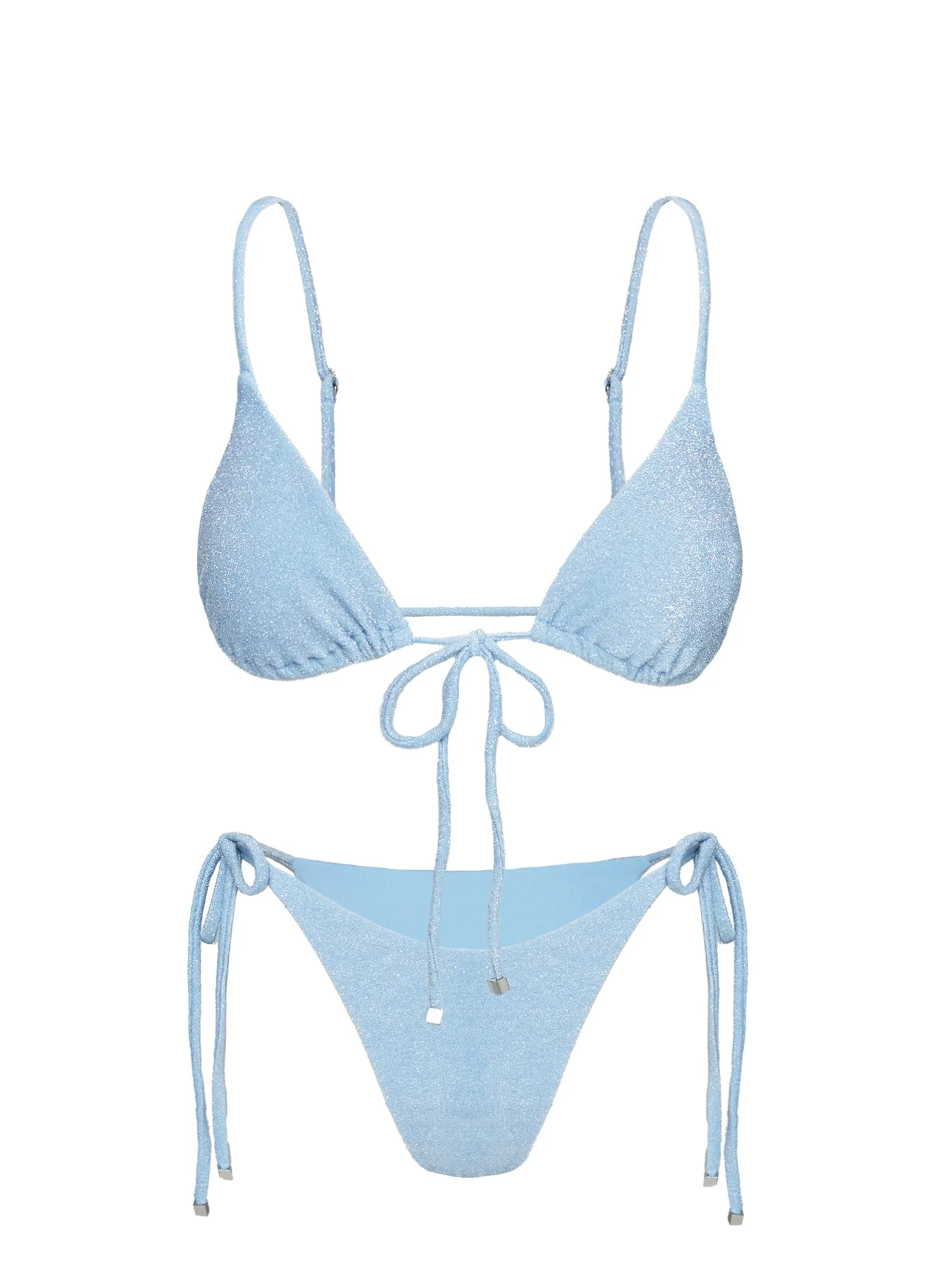 Hot Stuff Bikini Bottoms Blue Glitter